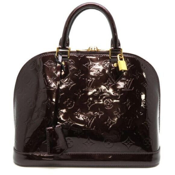 Louis Vuitton Alma PM Burgundy Patent Leather Tote fbcco585-101825 - Picture 1 of 15